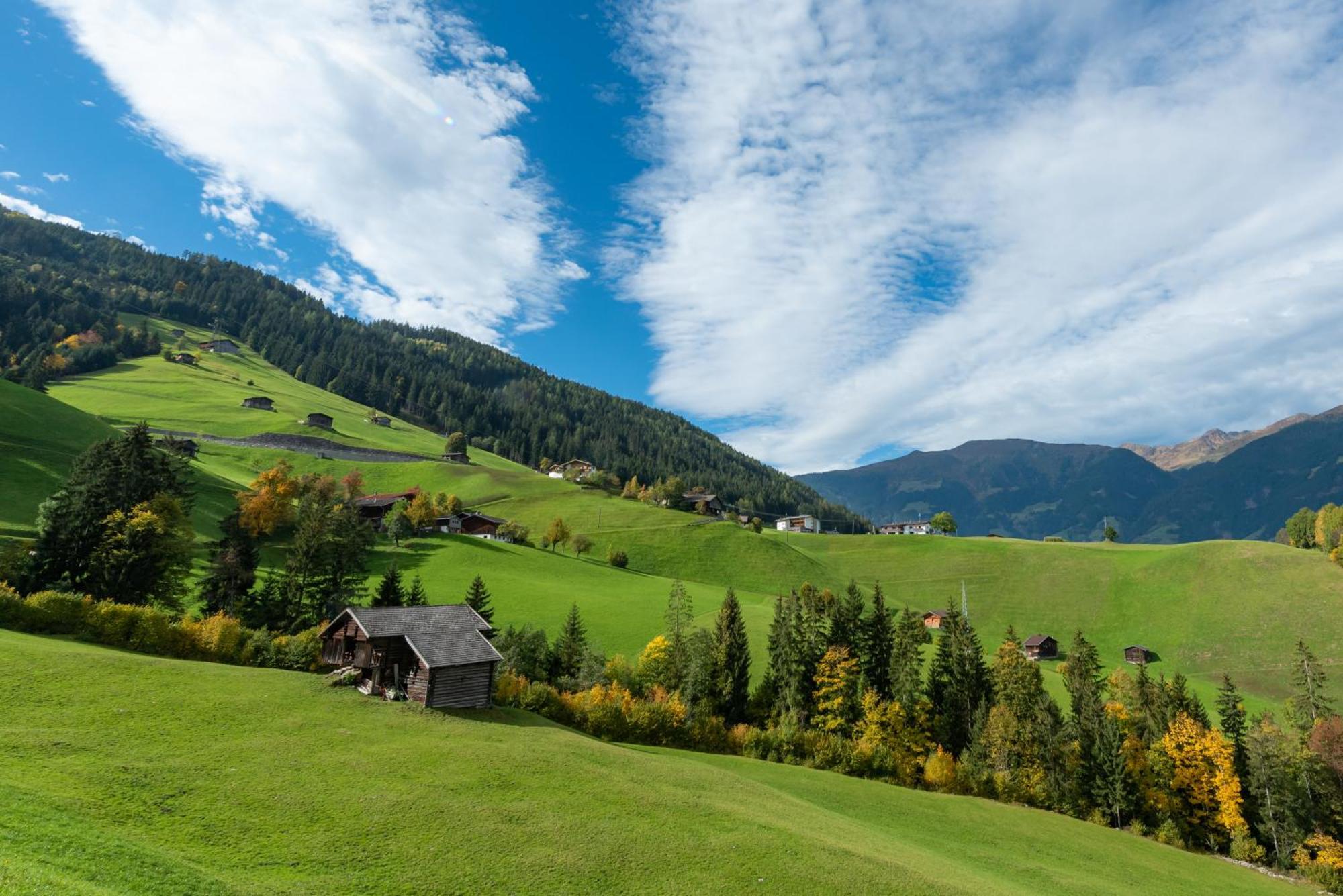 Ferienwohnung Ausblick Zillertal Hainzenberg Exteriér fotografie