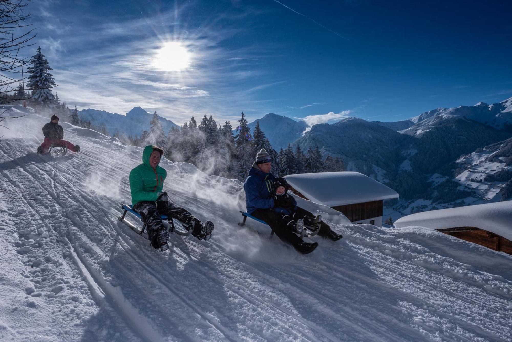 Ferienwohnung Ausblick Zillertal Hainzenberg Exteriér fotografie
