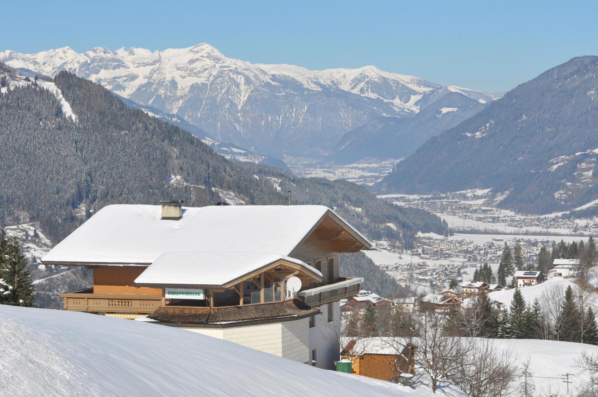 Ferienwohnung Ausblick Zillertal Hainzenberg Exteriér fotografie